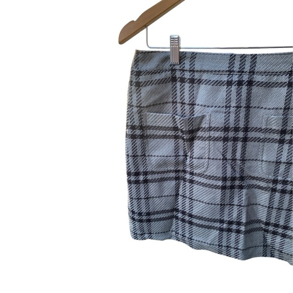 J. Crew Womens Gray Plaid Tweed Mini Skirt I Size: 6 - Picture 4 of 10